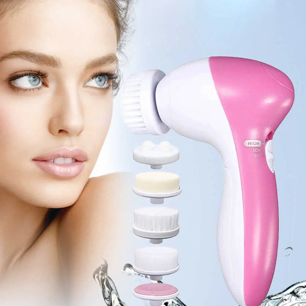 5 in 1 Electric Facial Cleansing Brush Set Health & Beauty-5
