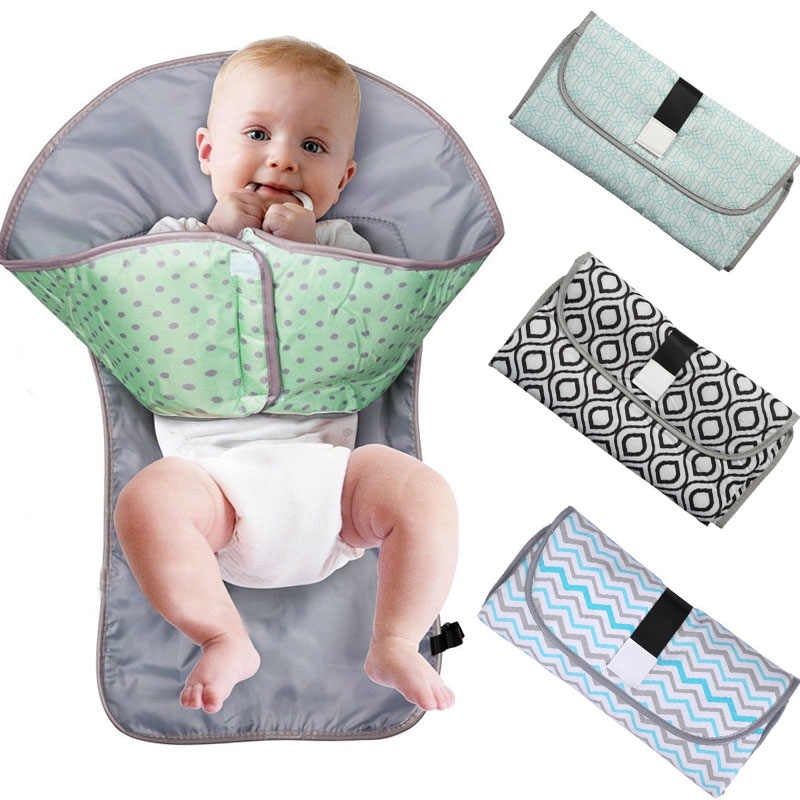 3-in-1 Foldable Diaper Bag with Crib Baby Essentials-4