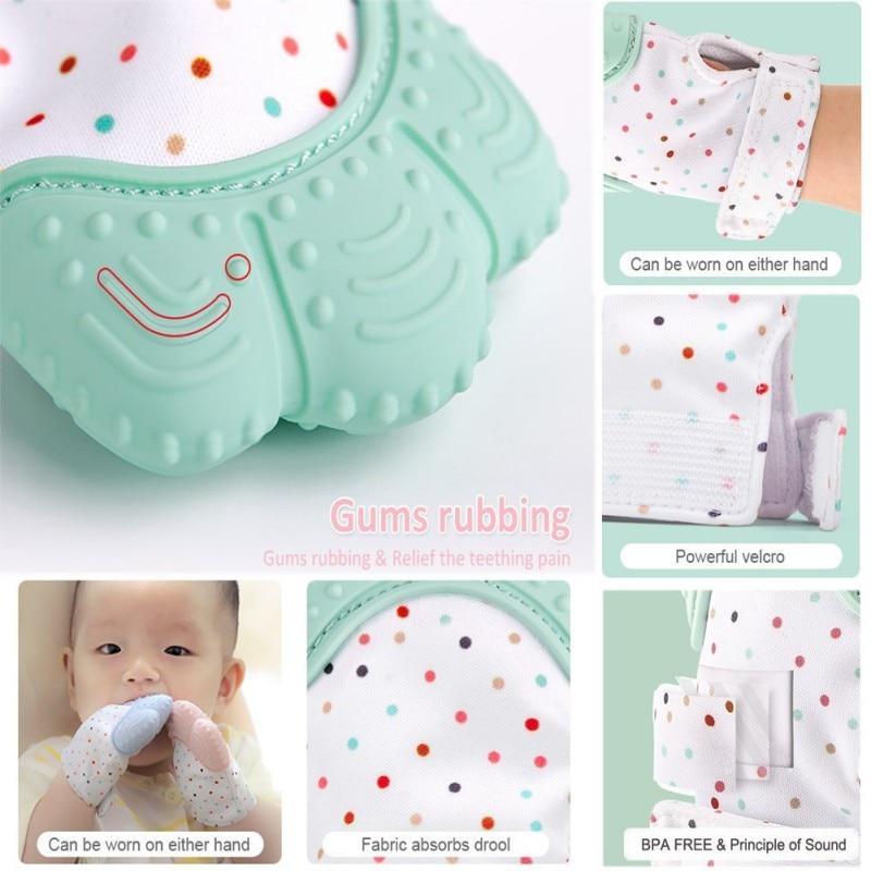 Baby Teething Glove – Soothing Mitten Toy Baby Essentials-4