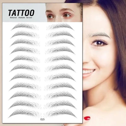 4D Waterproof Eyebrow Tattoo Stickers Health & Beauty-5